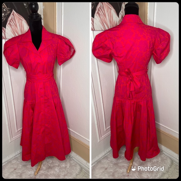 LHD Floral Midi Drees - Picture 4 of 16